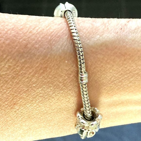 Sterling chain charm bracelet with Pandora panache + box! - Picture 5 of 7
